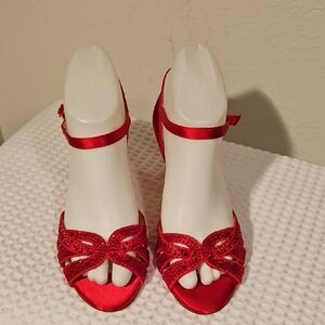 Alex Marie Red Sparkling Heels